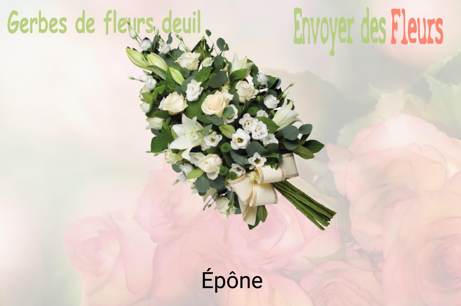 Gerbe de fleurs de deuil livrée à Épône